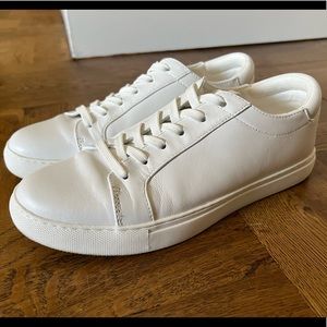 Kenneth Cole White Akam Lace Up Sneakers